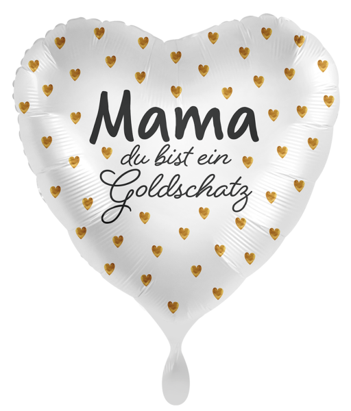 Folienballon - Mama, du bist ein Goldschatz - ø 43cm